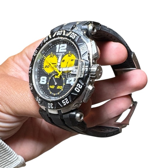 Tissot T-Race Thomas Luthi Limited Edition Chronograph Men’s Watch Black/Yellow - Picture 4 of 13
